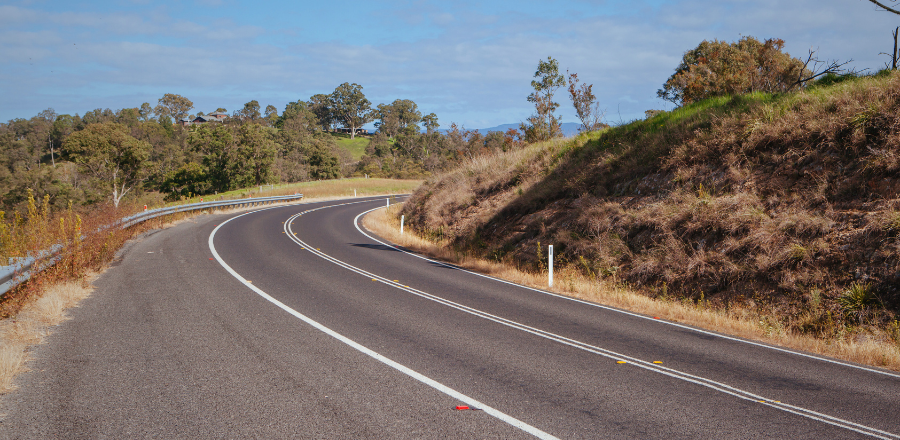 Winding road in Australia