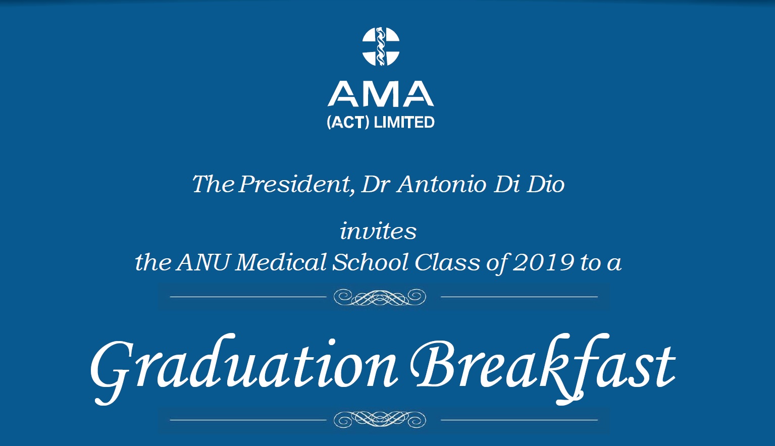 2019 ANU Medical School Graduation Breakfast
