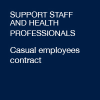 Support staff and health professionals - Casual employee contract