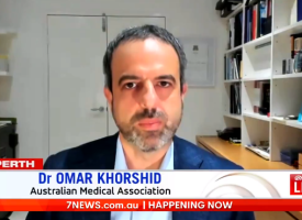 AMA President, Dr Omar Khorshid on Sunrise to discuss the South Australian COVID-19 outbreak
