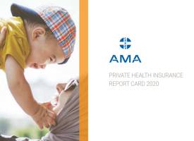 Cover of AMA Private Health Insurance Report Card 2020