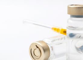 immunisation vials and needle