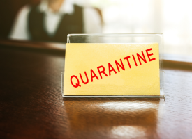 Quarantine sign
