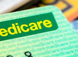 medicare card and cash