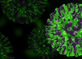 imagery of Omicron virus