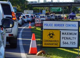 Border crossing at Coolangatta