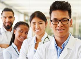 Group of young doctors