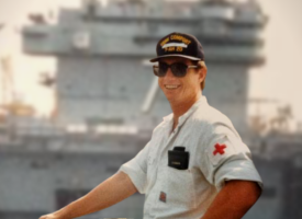 Prof Steve Robson in the navy 