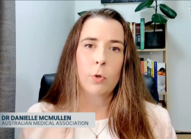 Dr Danielle McMullen on 730 Report