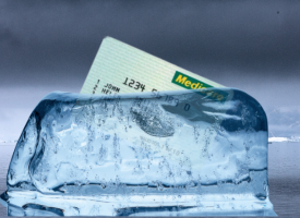 Iceberg with medicare card