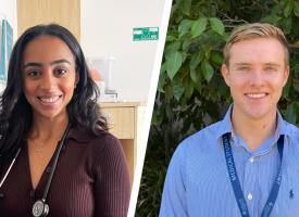 2023 AMA Queensland Foundation scholarship winners Julie George and Ryan Luck