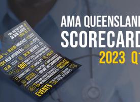 AMA Queensland scorecard Q1 2023