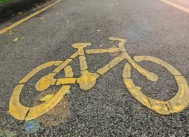 Image of bike path sign