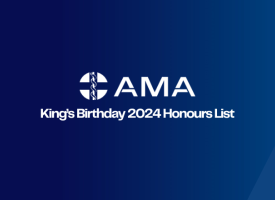 AMA logo with text underneath reading: King’s Birthday 2024 Honours List