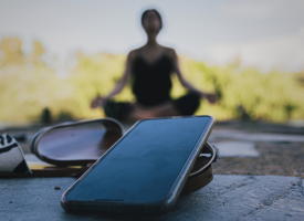 Person doing yoga