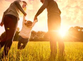 Image of parents with young child