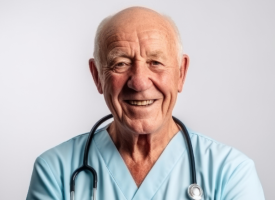 AI Generated older doctor