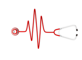 Stethescope and heartbeat