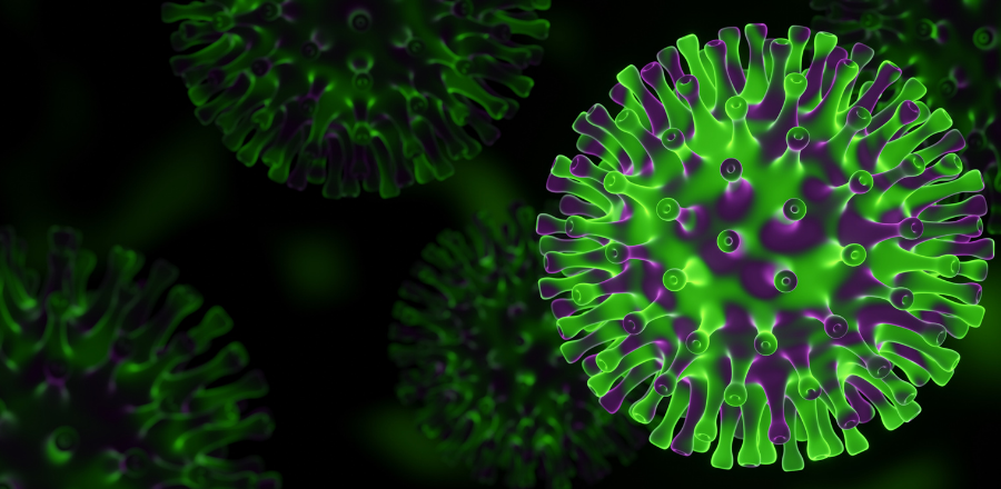 imagery of Omicron virus