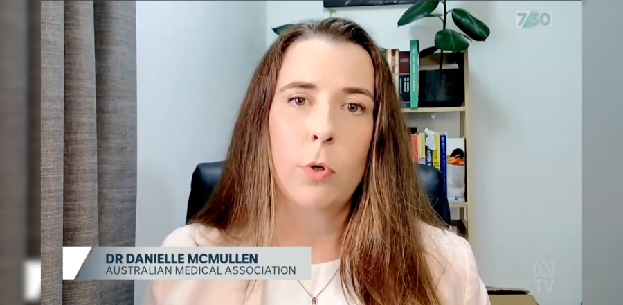 Dr Danielle McMullen on 730 Report