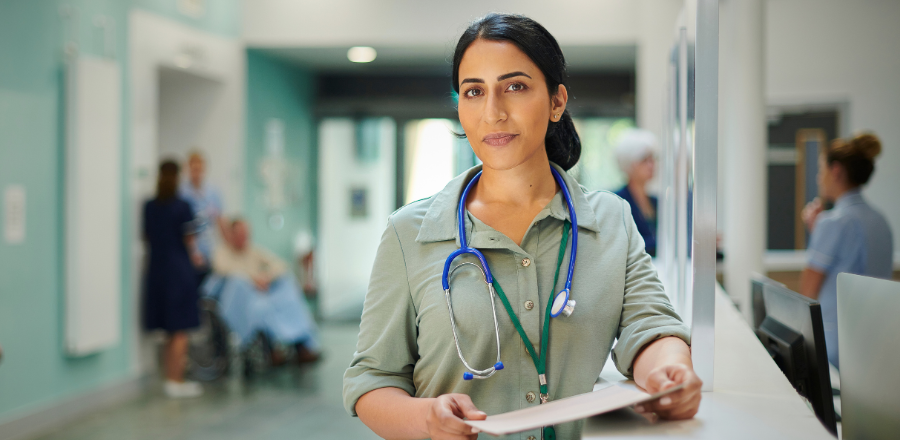 Female doctor in hospital