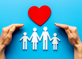 family image and heart