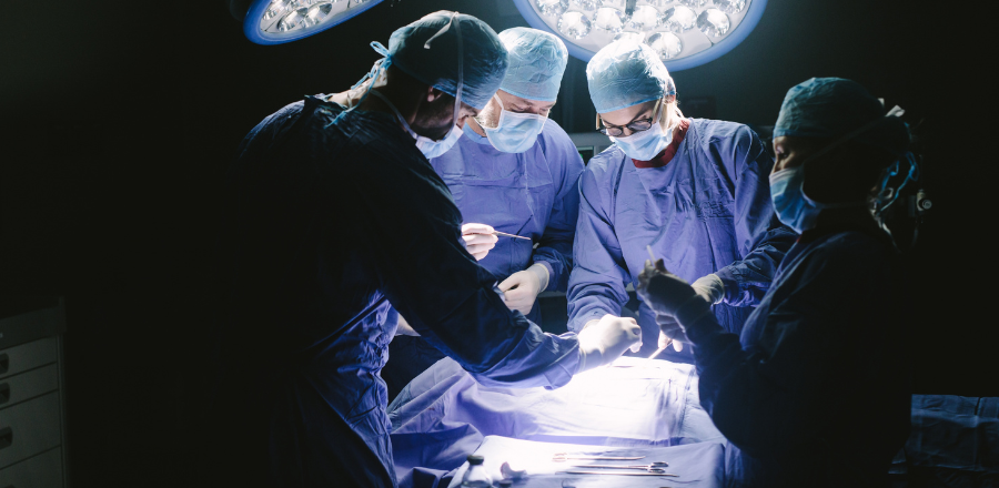 Surgeons operating
